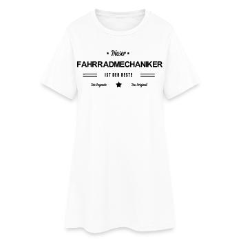 Bester Fahrradmechaniker - Frauen T-Shirt-Kleid - Weiß - Vorne