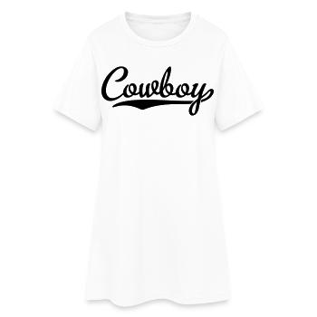 Cowboy - Robe T-shirt Femme - blanc - Devant