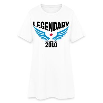 2010 - Robe T-shirt Femme - blanc - Devant