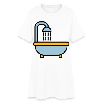 bathtub - Women’s T-Shirt Dress - white - Front