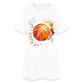 Basketball - basketteur - basketteur - Robe T-shirt Femme - blanc - Devant