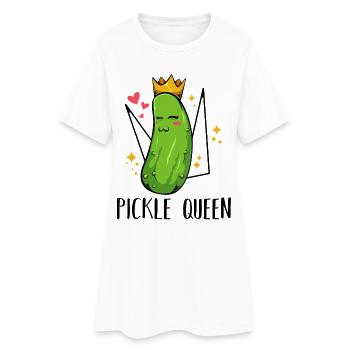 Royal Cucumber Kawaii - Women’s T-Shirt Dress - white - Front