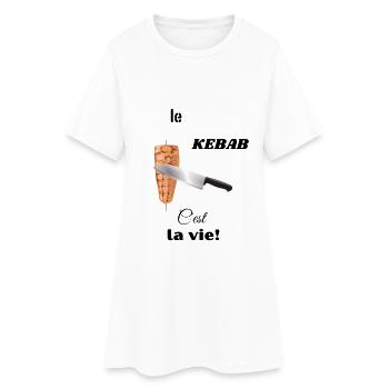 Kebab Fan T-shirt - Robe T-shirt Femme - blanc - Devant