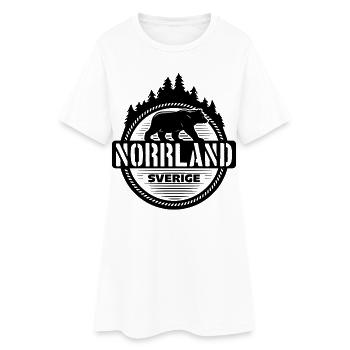 Bär Norrland Sverige - Robe T-shirt Femme - blanc - Devant