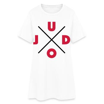 Judo - Robe T-shirt Femme - blanc - Devant