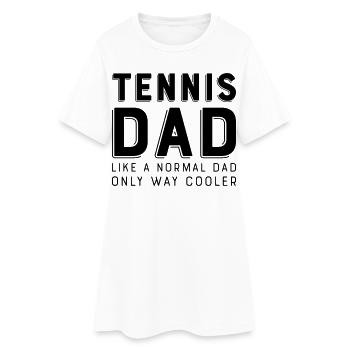 tennis - Robe T-shirt Femme - blanc - Devant