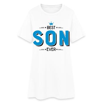 Meilleur fils - Robe T-shirt Femme - blanc - Devant