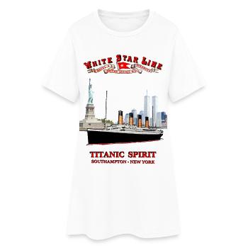TITANIC SPIRIT 2001 KREATION Louis RUNEMBERG © - Frauen T-Shirt-Kleid - Weiß - Vorne
