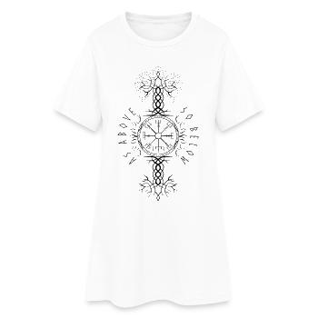 Ygdrassil Arbre du monde Arbre de vie Vegvisir - Robe T-shirt Femme - blanc - Devant