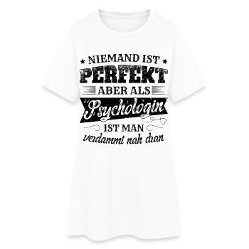 Psychologin Spruch Psychotherapeuten Geschenk - Frauen T-Shirt-Kleid - Weiß - Vorne