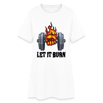 Fitness Rengaine Haltère court Haltérophilie Haltérophilie - Robe T-shirt Femme - blanc - Devant