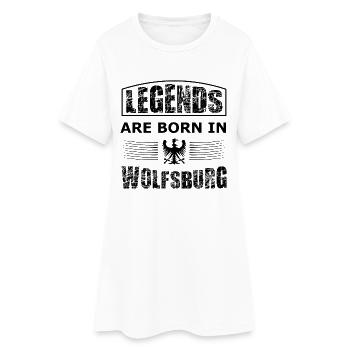 Wolfsburg Légendes - Robe T-shirt Femme - blanc - Devant