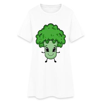 Mignon bébé brocoli - Robe T-shirt Femme - blanc - Devant