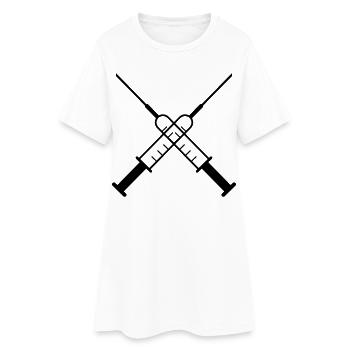 Médicament - Robe T-shirt Femme - blanc - Devant