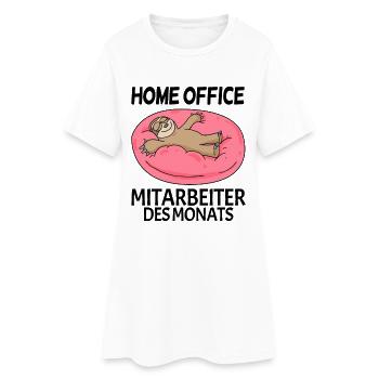 Mitarbeiter des Monats - Frauen T-Shirt-Kleid - Weiß - Vorne