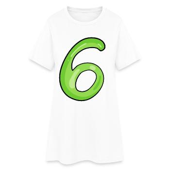 6 - Robe T-shirt Femme - blanc - Devant