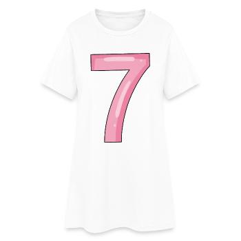 7 - Robe T-shirt Femme - blanc - Devant
