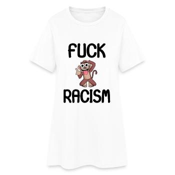 Against racism - Women’s T-Shirt Dress - white - Front