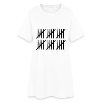 30 anniversaire Liste-barres - 30 ans - Robe T-shirt Femme - blanc - Devant