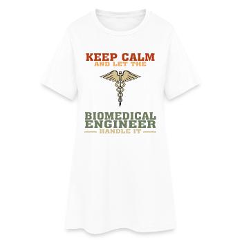 Lustiges Biomedizintechnik-Zitat für Biomedizin - Frauen T-Shirt-Kleid - Weiß - Vorne