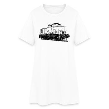 V 60 Diesel Locomotive - Robe T-shirt Femme - blanc - Devant