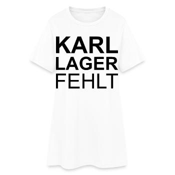 Lustige Sprüche - Frauen T-Shirt-Kleid - Weiß - Vorne