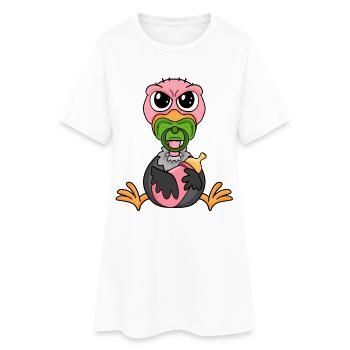 Baby Vulture - Women’s T-Shirt Dress - white - Front