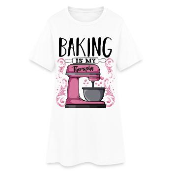 Pink Kitchen Mixer Therapy - Women’s T-Shirt Dress - white - Front