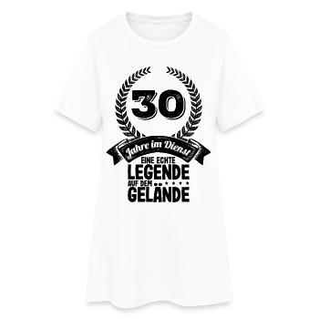 30 Jahre Im Dienst Dienstjubiläum Firmenjubiläum - Frauen T-Shirt-Kleid - Weiß - Vorne
