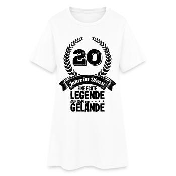 20 Jahre Im Dienst Dienstjubiläum Firmenjubiläum - Frauen T-Shirt-Kleid - Weiß - Vorne