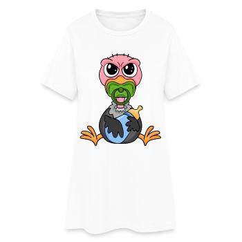Bébé Vautour - Robe T-shirt Femme - blanc - Devant