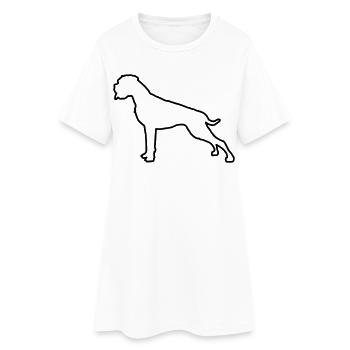 Plan Boxer - Robe T-shirt Femme - blanc - Devant