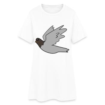 Colombe - Robe T-shirt Femme - blanc - Devant