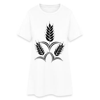 3 épis de maïs - Robe T-shirt Femme - blanc - Devant