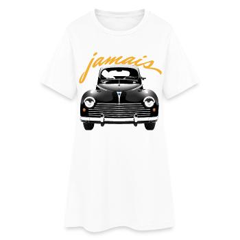 Jamais 203 - Robe T-shirt Femme - blanc - Devant