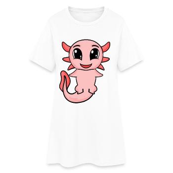 Axolotl - Robe T-shirt Femme - blanc - Devant