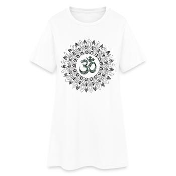 Yoga - Robe T-shirt Femme - blanc - Devant