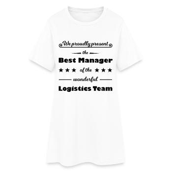 Le meilleur responsable logistique - Robe T-shirt Femme - blanc - Devant