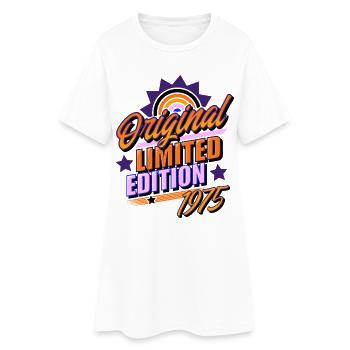 1975 Année de naissance Anniversaire - Robe T-shirt Femme - blanc - Devant
