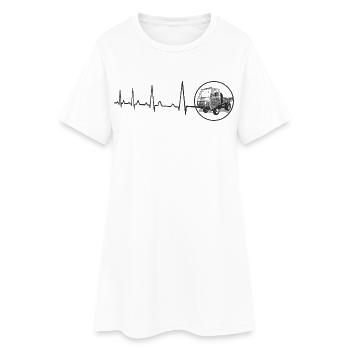 Heartbeat Multicar M25 DDR Moped Truck Technologie - Robe T-shirt Femme - blanc - Devant