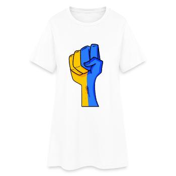 Ukraine - Women’s T-Shirt Dress - white - Front