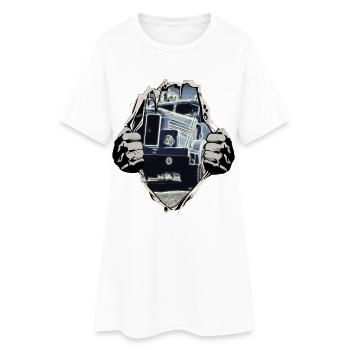 Ifa H6 DDR Kipper sous la chemise - Robe T-shirt Femme - blanc - Devant