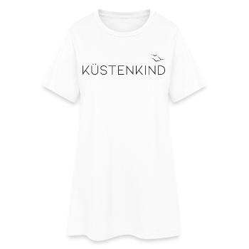 Küstenkind - Frauen T-Shirt-Kleid - Weiß - Vorne
