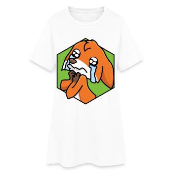 Sad little fox - Women’s T-Shirt Dress - white - Front
