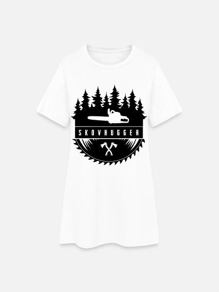 Bûcheron - Robe T-shirt Femme - blanc