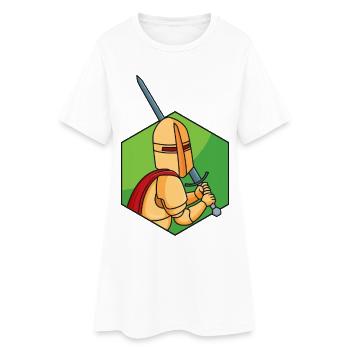Petit Chevalier - Robe T-shirt Femme - blanc - Devant