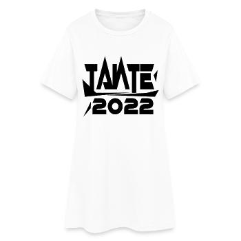 Werdende Tante 2022 Loading Nachwuchs - Frauen T-Shirt-Kleid - Weiß - Vorne