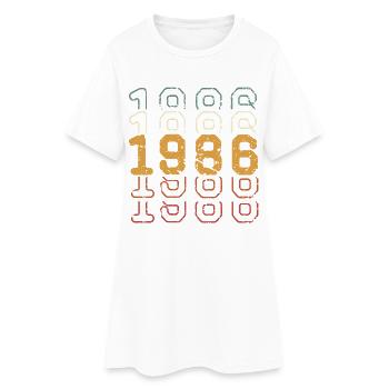 1986 - Robe T-shirt Femme - blanc - Devant