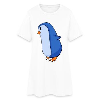 Pingouin - Robe T-shirt Femme - blanc - Devant
