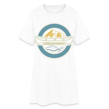 Canoë Canoéiste Canoéiste Canoéiste - Robe T-shirt Femme - blanc - Devant